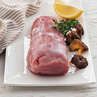 Solomillo fresco de cerdo (cruce raza Duroc) peso aproximado 500 g