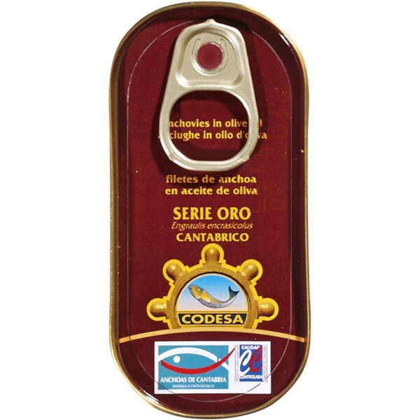 Codesa Filetes de Anchova em Azeite Serie Oro unidade 48 g