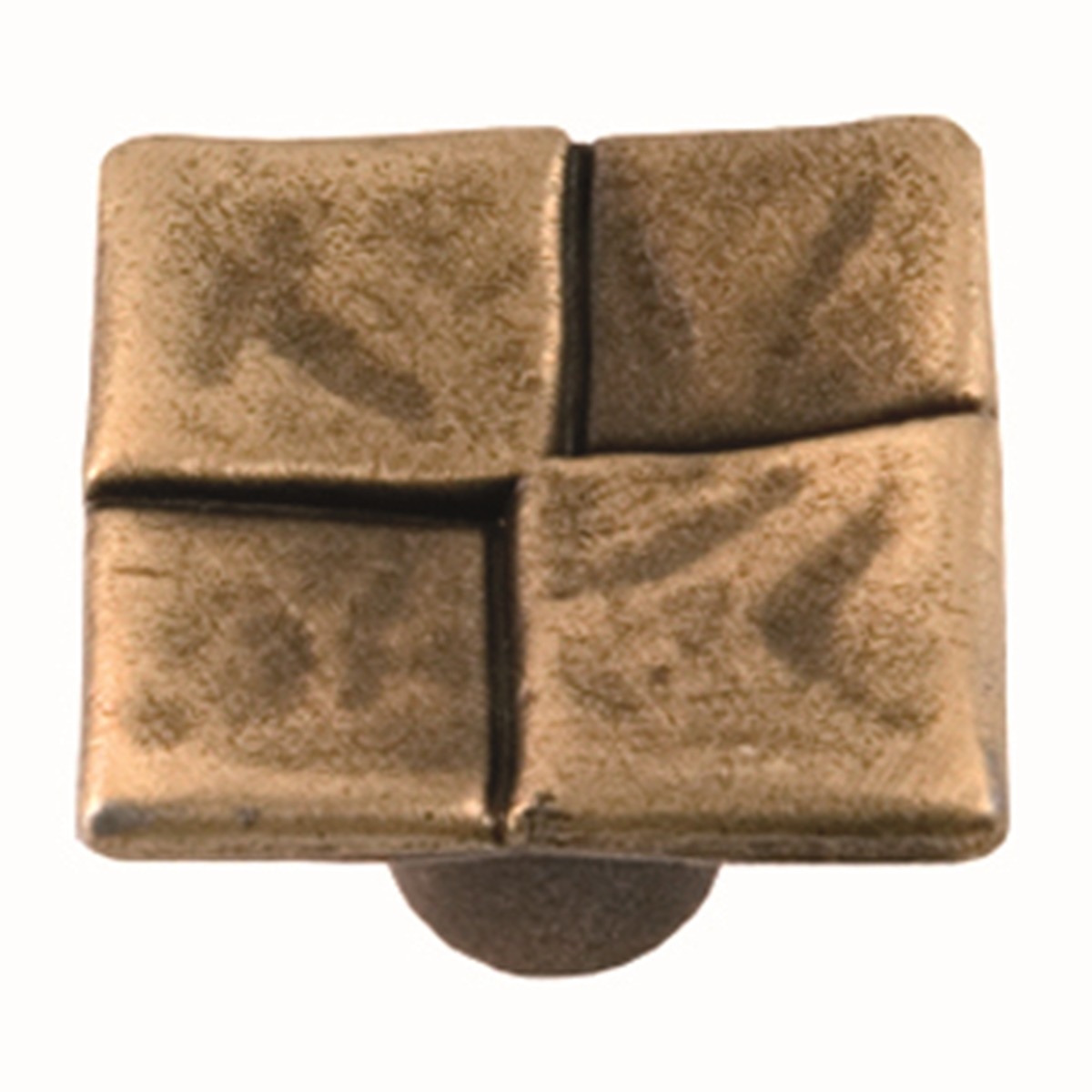 Imagen 0 de Pomo Zamak Cuero Mate Cuadros M