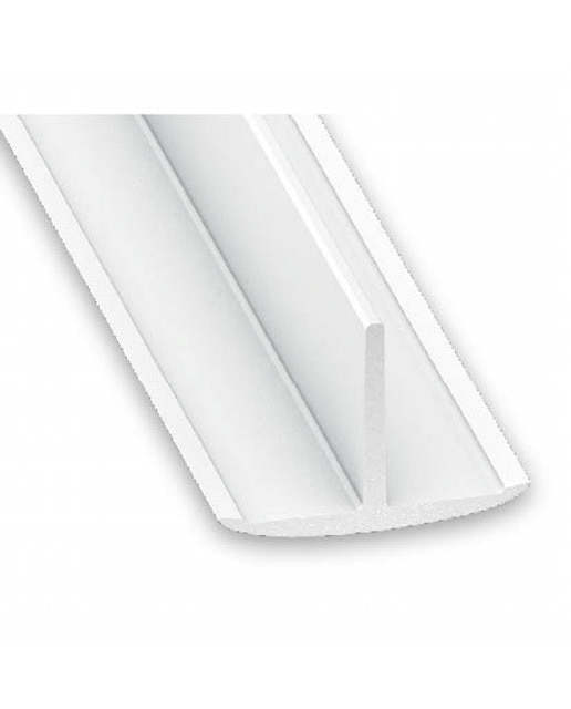 Perfil en "T" PVC 1 m Blanco-1