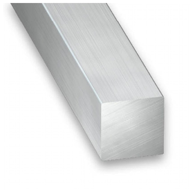 Perfil Cuadrado Aluminio Bruto 1 m