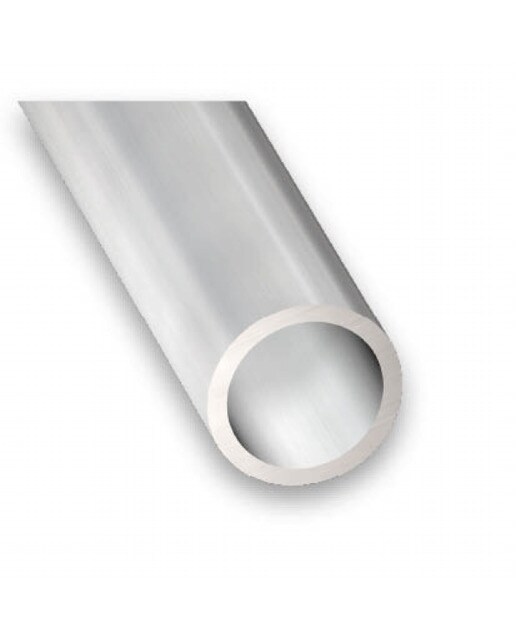 Imagen 0 de Perfil Tubo Redondo Aluminio Anodizado Incoloro 1 m