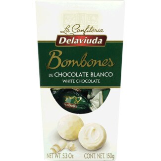 Delaviuda Trufas de Chocolate Branco embalagem 150 g