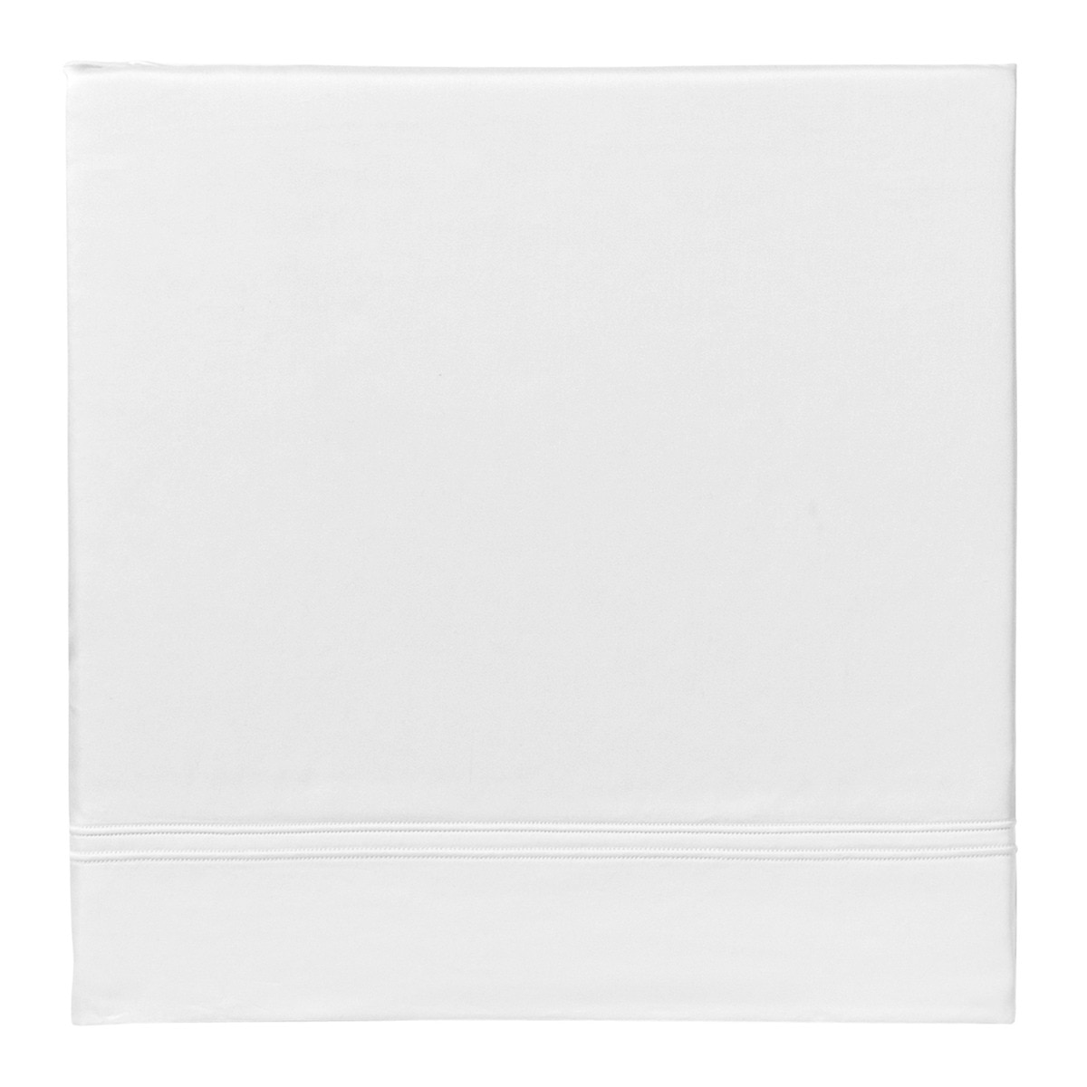 Sábana encimera de satén Triomphe Yves Delorme Blanco-2