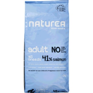 Alimento Seco para Cão Adulto com Salmão sem Glúten embalagem 2 kg - Naturea