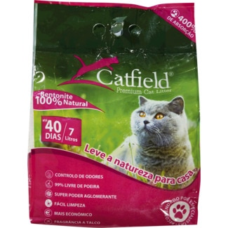 Areia para Gato com Fragrância a Talco embalagem 7 L - Catfield
