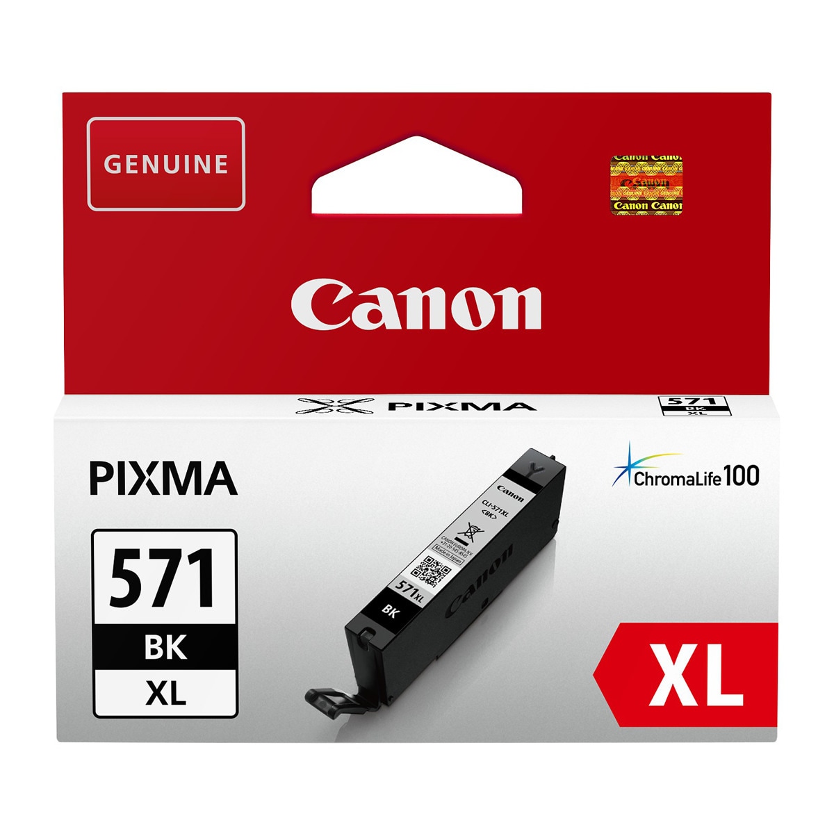 Imagen 0 de Cartucho de tinta original Canon CLI-571 XL negro (0331C001)