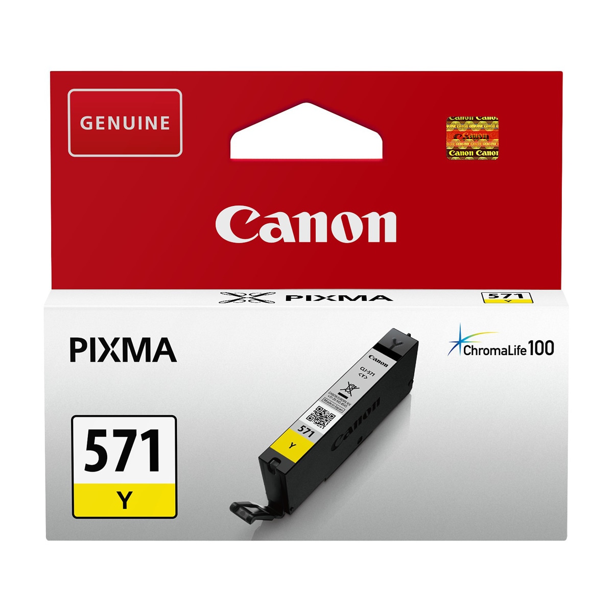 Imagen 0 de Cartucho de tinta original Canon CLI-571 XL amarillo (0334C001)