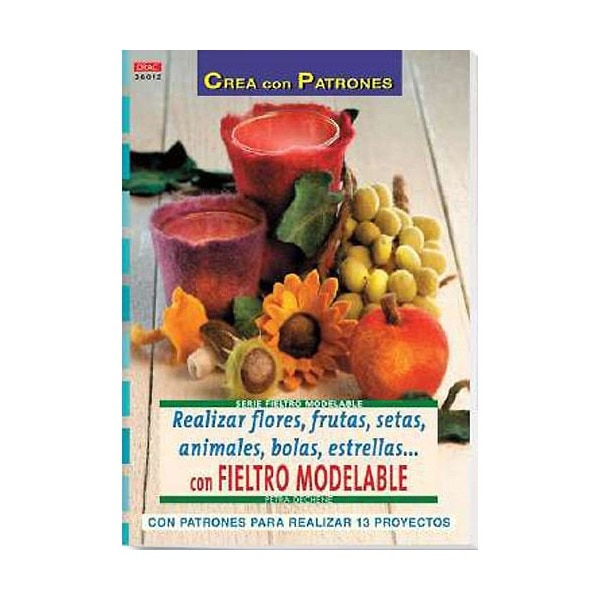 Realizar Flores. Frutas. Setas. Animales. Con Fieltro Modelable 1