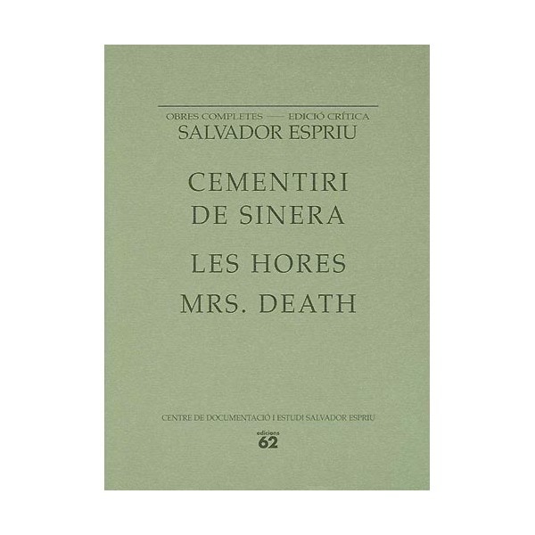 Imagem 0 de Cementiri Sinera / Les hores. Mrs. Death (Capa dura)