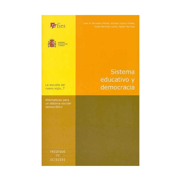 Imagen 0 de Sistema educativo y democracia: Alternativas para ub sistema escolar democrático (Tapa blanda)