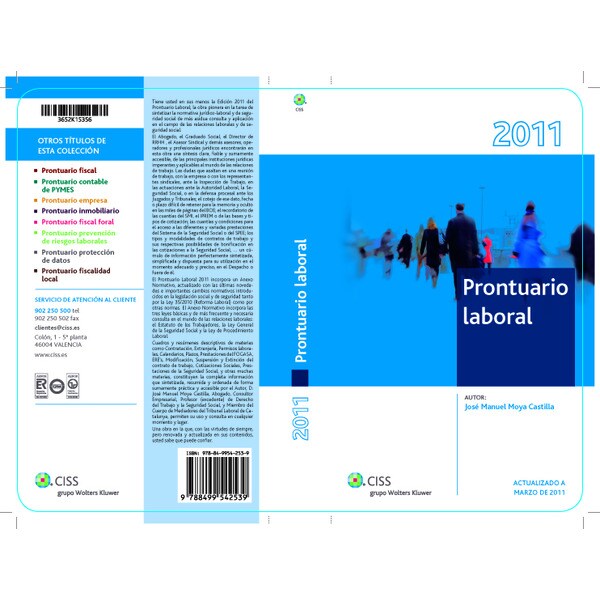 Prontuario laboral 2011 (Tapa blanda) 1