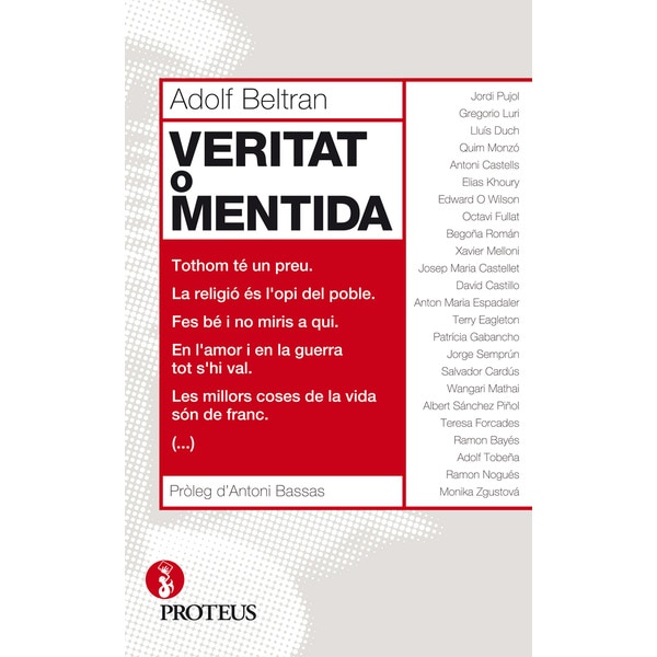 Imagem 0 de Veritat O Mentida