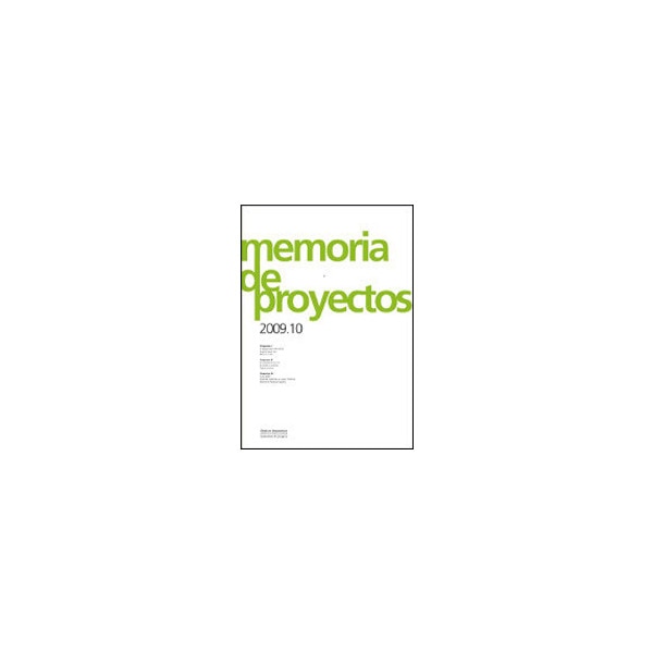 Memorias De Proyectos 2009. 10 1