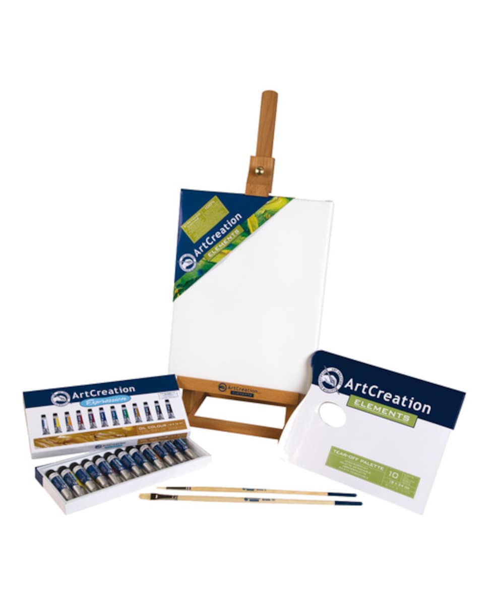 Combi de Pintura Al Oleo y Complementos para Iniciarse En Esta Tecnica Artcreation Multicolor Multicolor-1