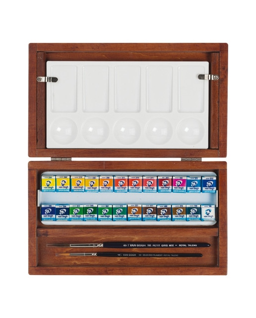 Imagen 0 de Caja de Madera de Veinticuatro  Pastillas de Acuarela Van Gogh Van Gogh Multicolor