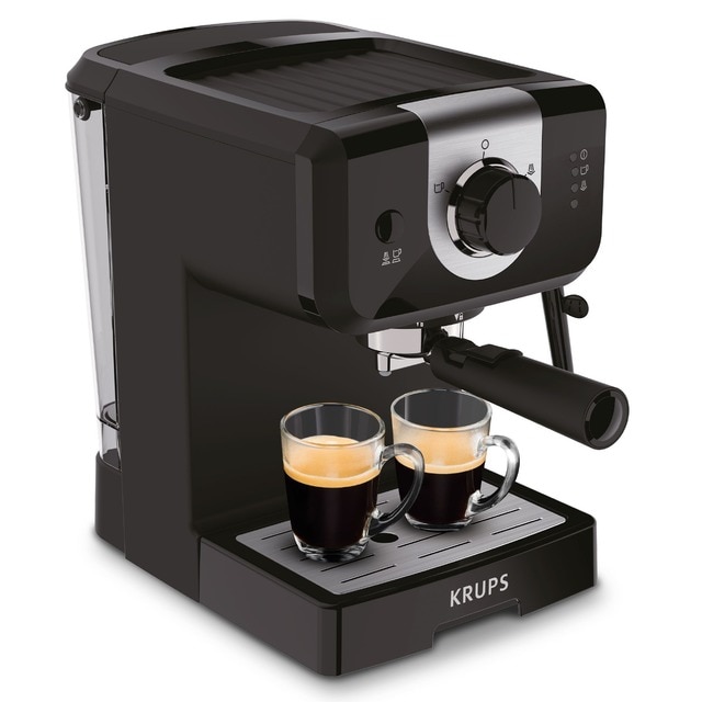 Cafetera Espresso manual Krups XP3208 Opio 15 bares de presión y espumador  de leche · El Corte Inglés