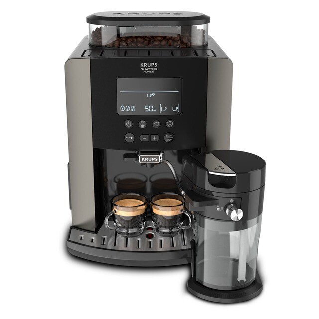 Cafetera Superautomática Krups Arabica Latte EA819E con molinillo de acero  inoxidable · El Corte Inglés
