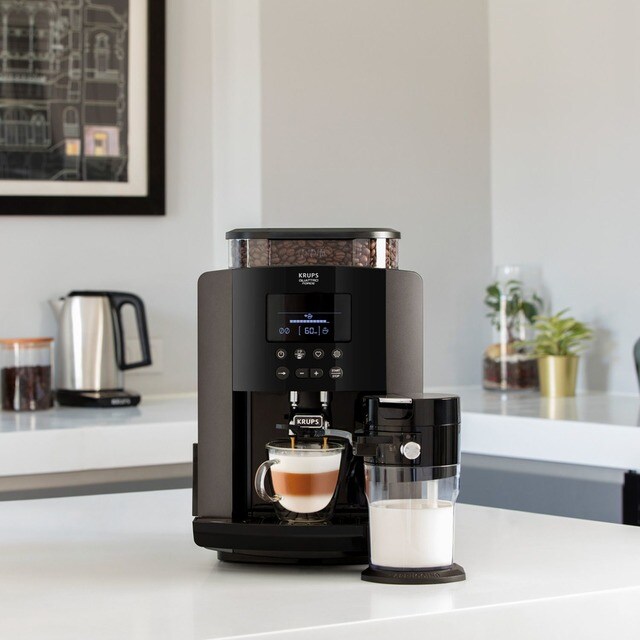 Cafetera Superautomática Krups Arabica Latte EA819E con molinillo de acero  inoxidable · El Corte Inglés