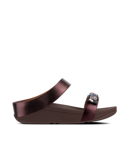 sandalias burdeos