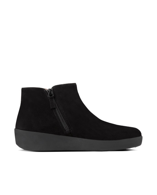 Botines de mujer FitFlop de ante en color negro · FitFlop · El Corte Inglés