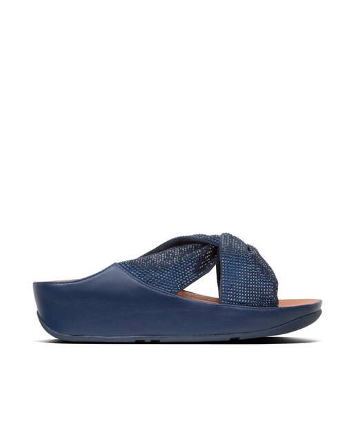 Sandalias de cuña de mujer Fitflop color azul marino con cuentas de cristal  · FitFlop · El Corte Inglés