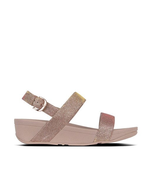 Sandalias de cuña de mujer Fitflop color nude con efecto brillo · FitFlop · El  Corte Inglés