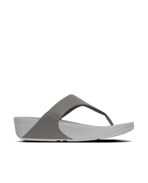 Sandalias de cuña de mujer Fitflop color gris oscuro con efecto brillo ·  FitFlop · El Corte Inglés