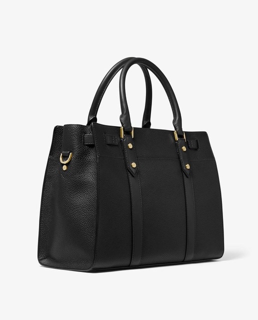 Bolso de hombro Michael Michael Kors Nouveau Hamilton de piel en negro