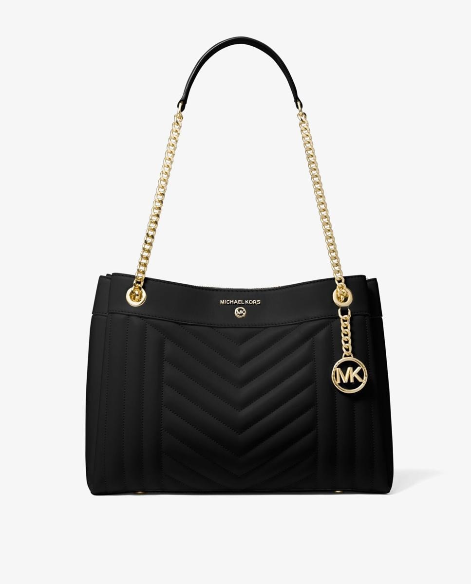 Bolso de hombro Michael Michael Kors Susan de piel acolchada y asa de