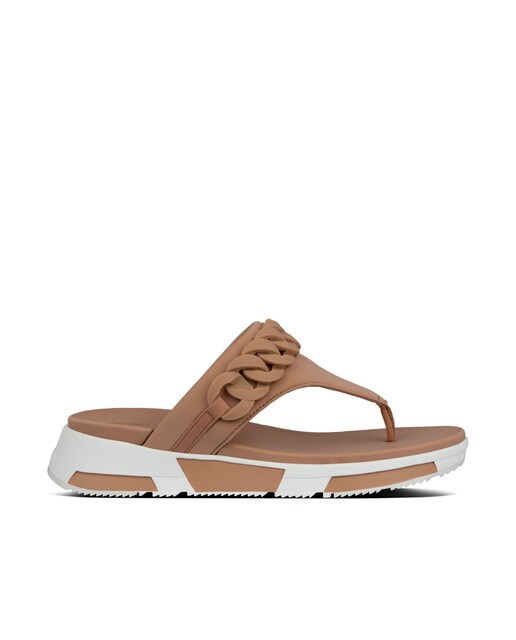 Sandalias planas de mujer FitFlop de licra color natural · FitFlop · El  Corte Inglés