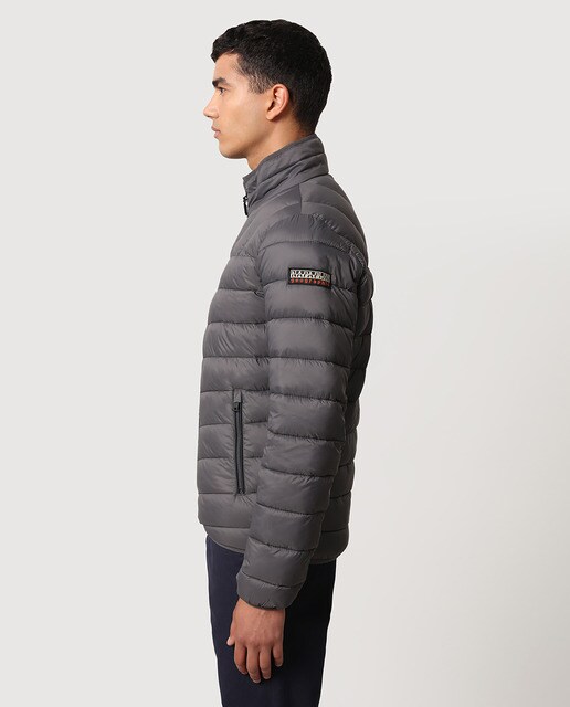 Plumífero de hombre Aerons 2 corto en color gris oscuro · Napapijri · El  Corte Inglés