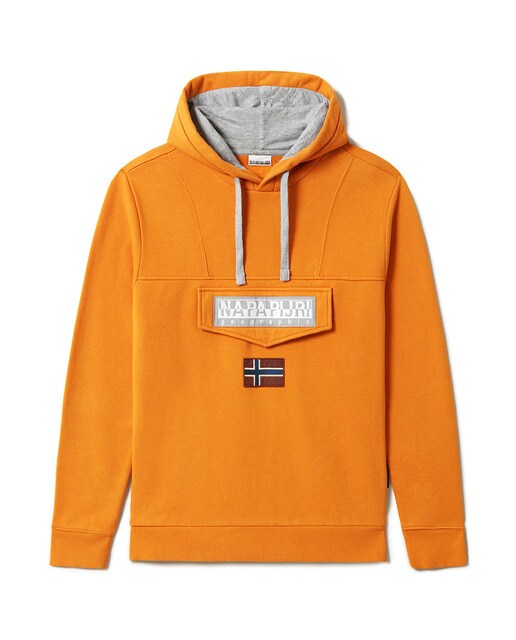 Sudadera de hombre Burgee wint 1 en color mostaza con capucha · Napapijri · El  Corte Inglés