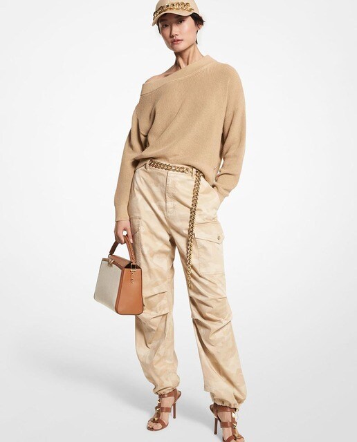 Pantalón de mujer ancho tipo globo de algodón orgánico · Michael Michael  Kors · El Corte Inglés