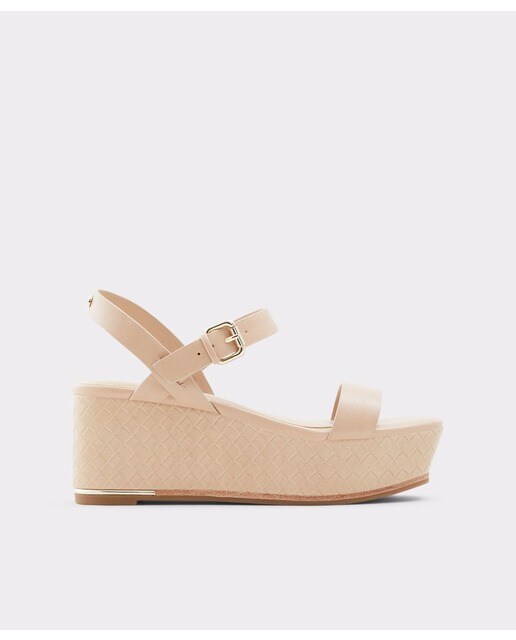 Sandalias de cuña de mujer Aldo en color natural con punta redonda · Aldo ·  El Corte Inglés