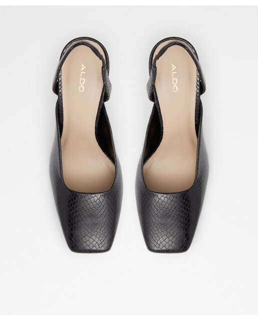 Zapatos de salón de mujer Aldo destalonados en color negro con punta  cuadrada · Aldo · El Corte Inglés