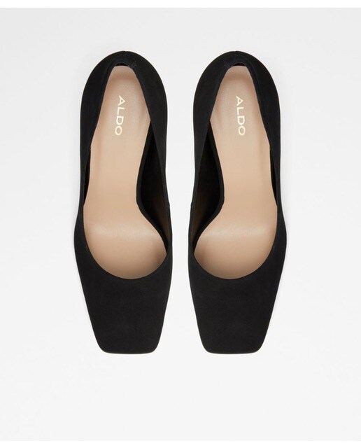 Zapatos de salón de mujer de piel en color negro con punta cuadrada · Aldo  · El Corte Inglés