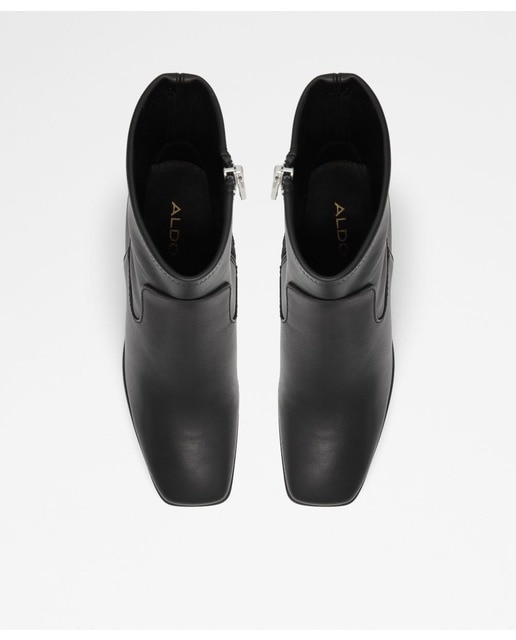 Botines de mujer en color negro en piel con punta cuadrada · Aldo · El  Corte Inglés