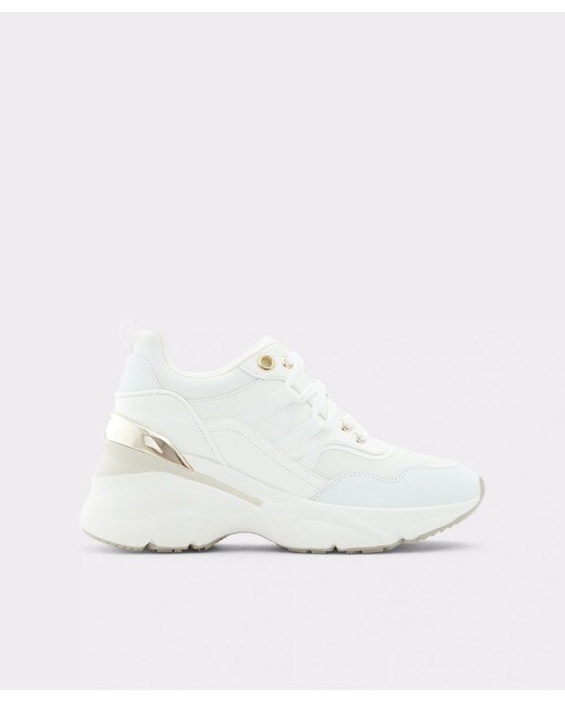 Zapatillas deportivas de mujer en color blanco con punta afilada · Aldo ·  El Corte Inglés