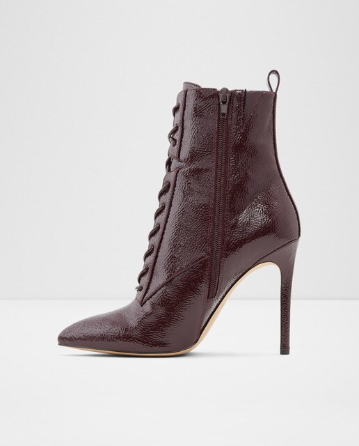 Botas de mujer en color burdeos con cierre de cordones · Aldo · El Corte  Inglés