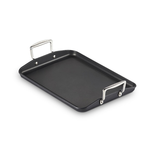 Imagen 0 de Parrilla lisa rectangular de Aluminio Antiadherente con asas Le Creuset
