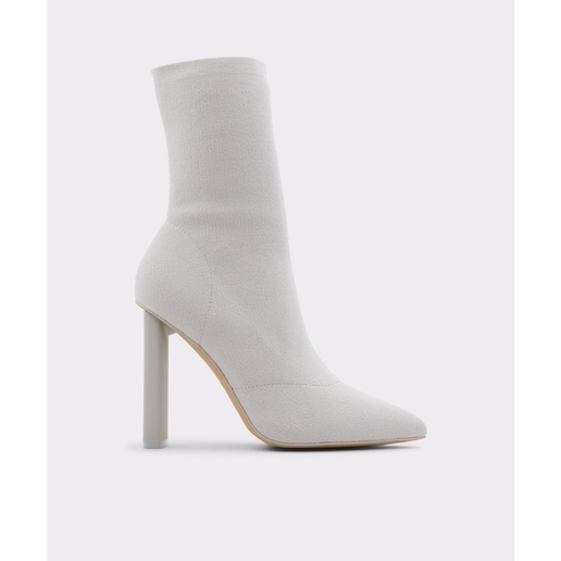 Imagen 0 de Botines de mujer en color gris en textil con punta afilada