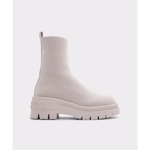 Imagen 0 de Botines de mujer en color gris en textil con punta redonda