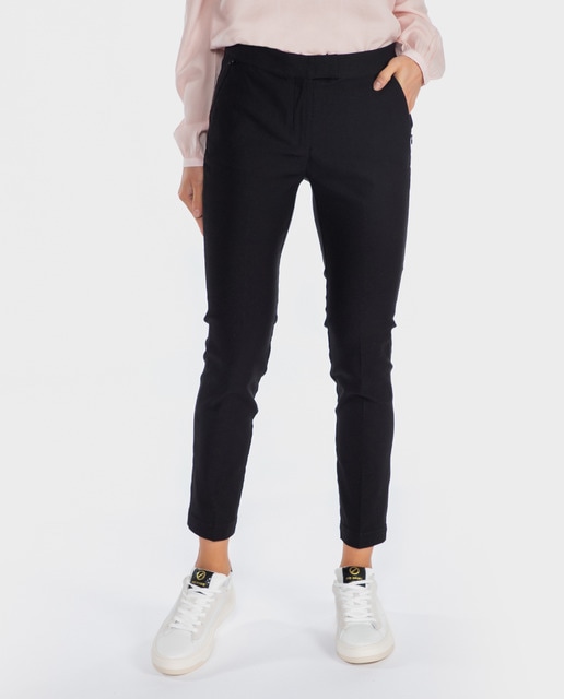 Pantalón recto de mujer de corte chino en color negro · Nautica · El Corte  Inglés