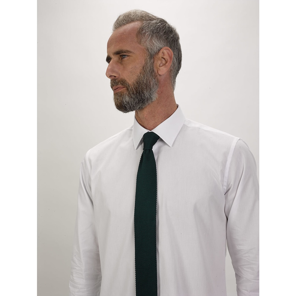 Camisa Fit Contemporary com colarinho clássico Branco-1