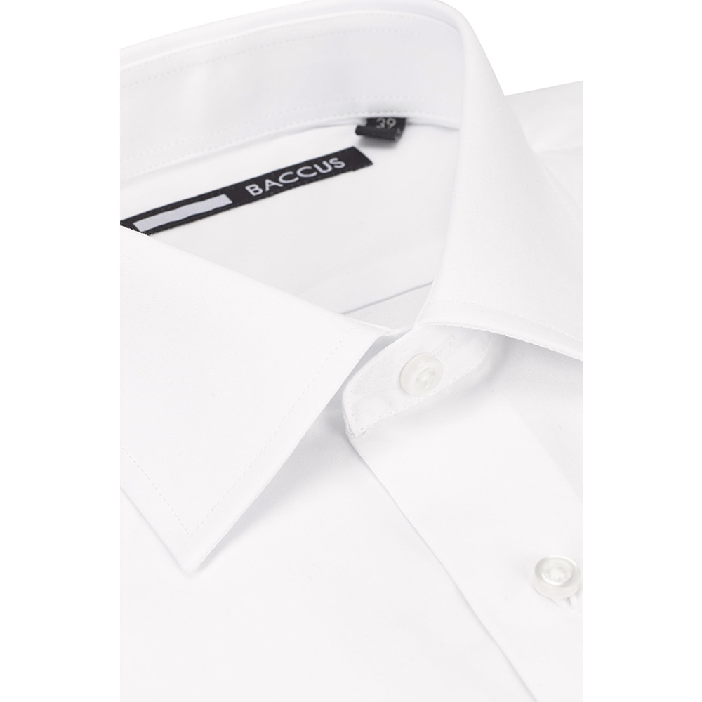 Camisa Fit Contemporary com colarinho clássico Branco-3