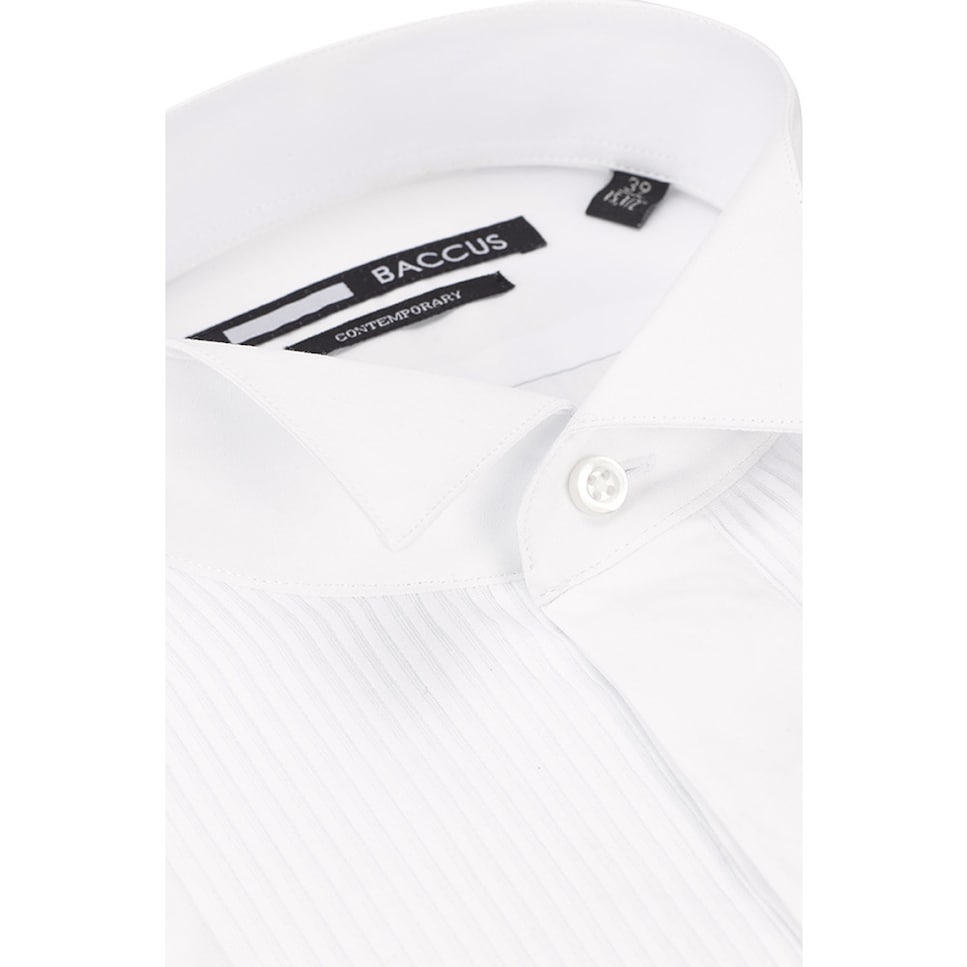 Camisa Cerimónia Branca, Fit Regular e Polissado Branco-4