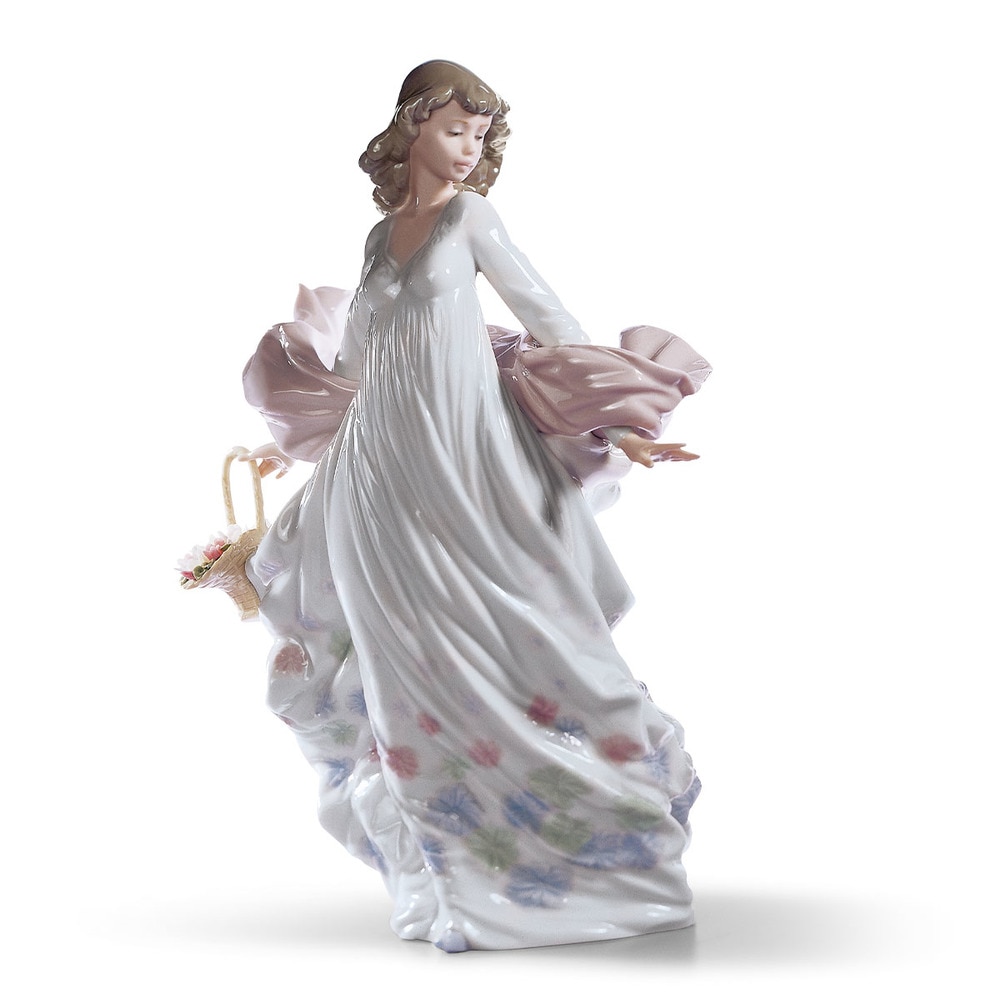 Figura mujer Esplendor primaveral Lladró - Blanco Blanco-1