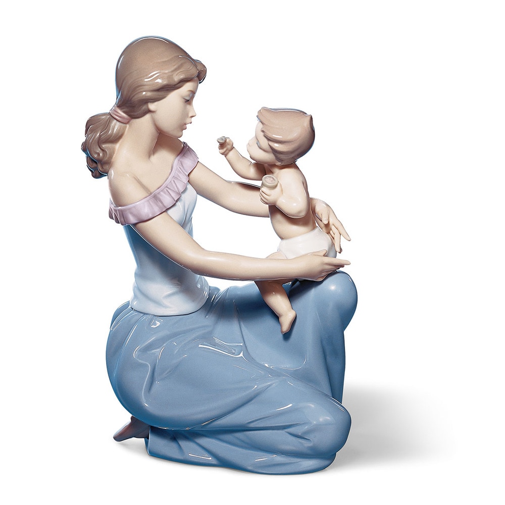 Imagen 1 de Figura madre Una para ti, otra para mí Lladró - Azul Azul