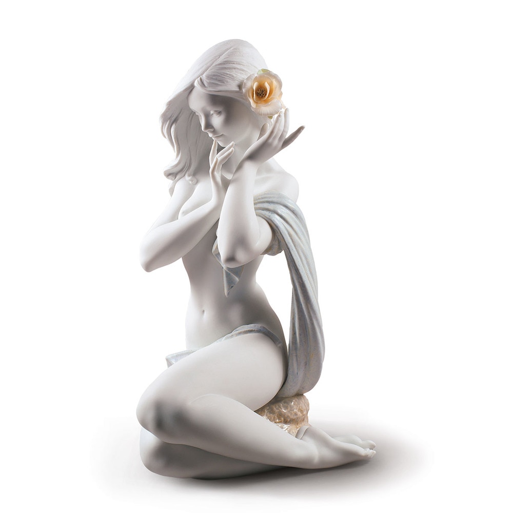 Imagen 1 de Figura Mujer Cándida luz de luna. Blanco. Serie limitada Lladró - Blanco Blanco